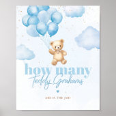 Blaue Ballons Wie viele teddy Grahams Poster (Vorne)