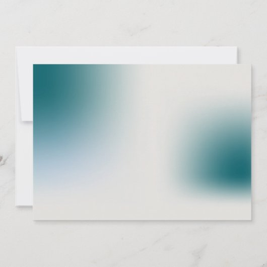 BLAUE BALLOONS BABY SHOWER BOY EINLADUNG (Rückseite)