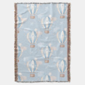 Blaue Balloons Muster Decke (Vorderseite Vertikal)