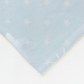 Blaue Balloons Muster Fleecedecke (Ecke)