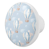 Blaue Balloons Muster Keramikknauf (Rechts)