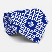 Blaue baltische Pattern-Krawatte Krawatte (Gerollt)