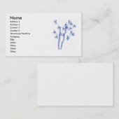 Blaue BambusVisitenkarte Visitenkarte (Vorne/Hinten)