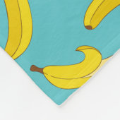 Blaue Bananen Fleecedecke (Ecke)