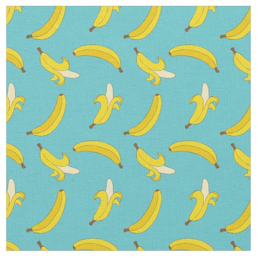 Blaue Bananen Stoff (Nahaufnahme)
