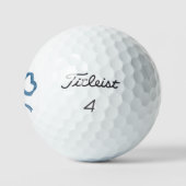 Blaue Band-Schleife Golfball (Logo)