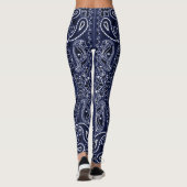 Blaue Bandana-Leggings Leggings (Rückseite)
