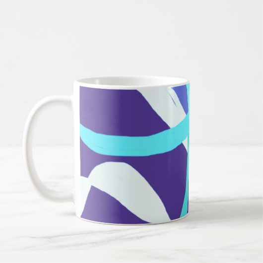 Blaue Bänder Kaffeetasse (Links)