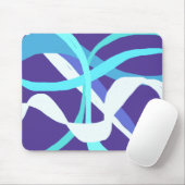 Blaue Bänder Mousepad (Mit Mouse)