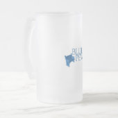 Blaue Bank-eisige Tasse (Vorderseite Links)
