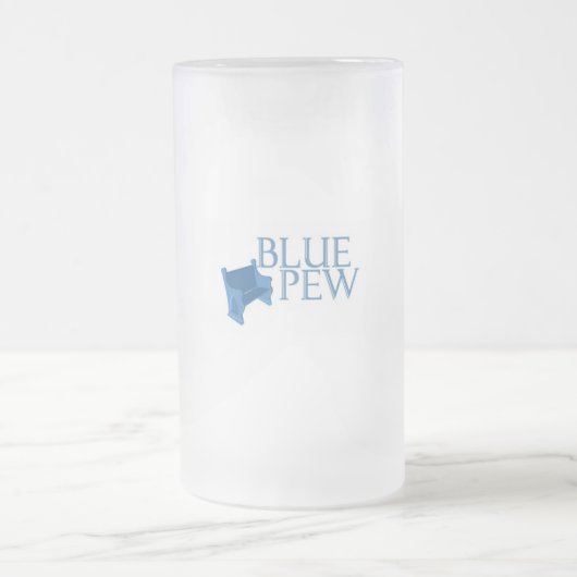 Blaue Bank-eisige Tasse (Mittel)