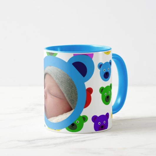 Blaue Bären Tasse (VorderseiteRechts)