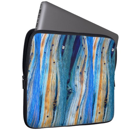 blaue Barnboards Laptopschutzhülle (Vorne Rechts)