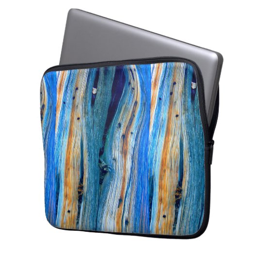 blaue Barnboards Laptopschutzhülle (Vorderseite Links)