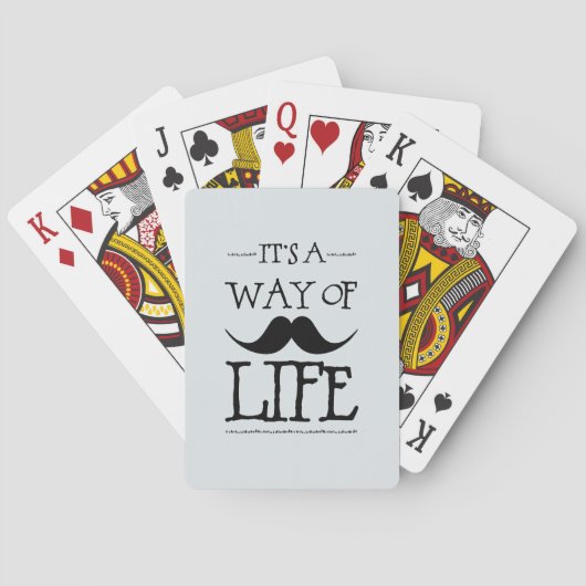 Blaue Bart Manier des Lebens Spielkarten (Rückseite)