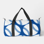 Blaue Baseball-Muster-Schrauben-Grafiken Duffle Bag (Vorderseite)