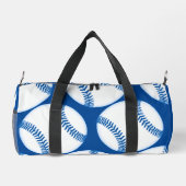 Blaue Baseball-Muster-Schrauben-Grafiken Duffle Bag (Rückseite)