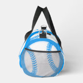 Blaue Baseball-Muster-Screwball-Grafiken Duffle Bag (Rechts)