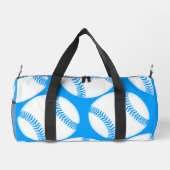 Blaue Baseball-Muster-Screwball-Grafiken Duffle Bag (Rückseite)