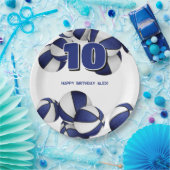 Blaue Basketball Party Pappteller (Party)