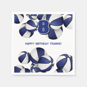 Blaue Basketball Party Serviette