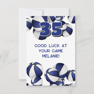 Blaue Basketball-viel Glück im Spiel Karte