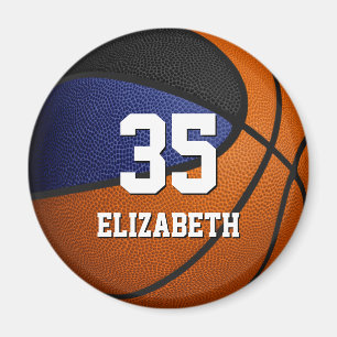 Blaue Basketballmannschaftsgeschenke Magnet