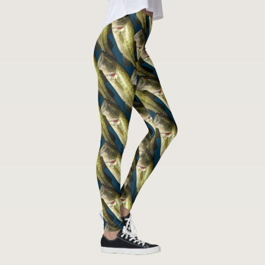 Blaue Bassfische Leggings (Rechts)