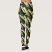 Blaue Bassfische Leggings (Rückseite)