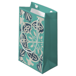 Blaue Batik-Fliese I Kleine Geschenktüte