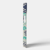 Blaue Batik-Fliese III Case-Mate iPhone Hülle (Rückseite / Rechts)