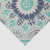 Blaue Batik-Fliese III Seidenpapier (Ausschnitt)