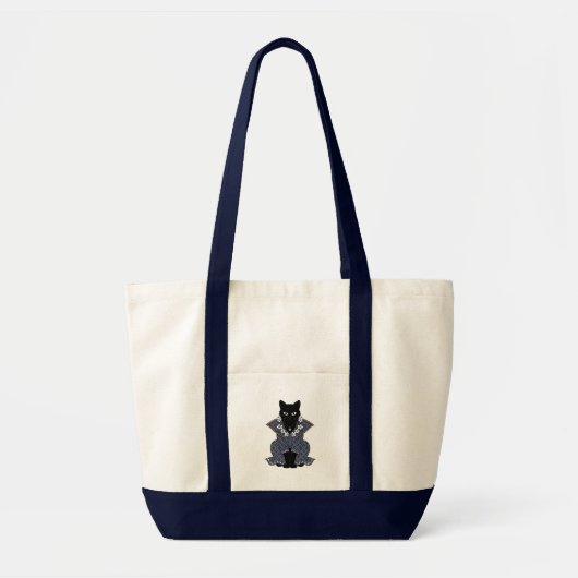 Blaue Batik-Katzenkönigin-Tasche Tragetasche (Vorne)