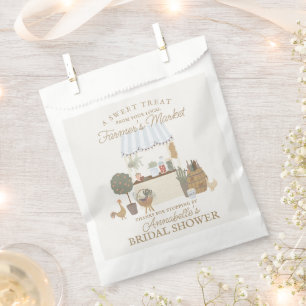 Blaue Bauernmarkt Farm Frisch Brautdusche Geschenktütchen