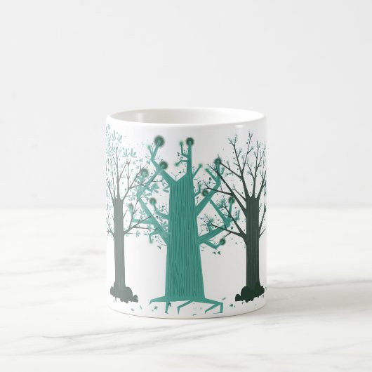 Blaue Baum-Tasse Kaffeetasse (Mittel)