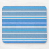 Blaue Baumwollstreifen Mousepad (Vorne)