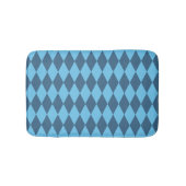 Blaue Bavaria Rhombus-Flaggenmuster Badematte (Vorderseite)