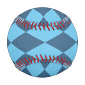 Blaue Bavaria Rhombus-Flaggenmuster Baseball (Vorderseite)
