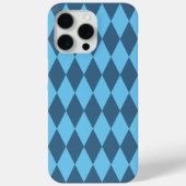 Blaue Bavaria Rhombus-Flaggenmuster Case-Mate iPhone Hülle (Rückseite)