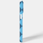 Blaue Bavaria Rhombus-Flaggenmuster Case-Mate iPhone Hülle (Rückseite / Rechts)