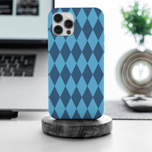 Blaue Bavaria Rhombus-Flaggenmuster Case-Mate iPhone Hülle