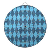 Blaue Bavaria Rhombus-Flaggenmuster Dartscheibe (vorne)