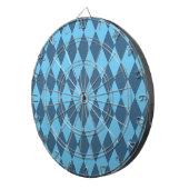 Blaue Bavaria Rhombus-Flaggenmuster Dartscheibe (Vorderseite rechts)