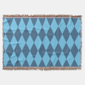 Blaue Bavaria Rhombus-Flaggenmuster Decke (Vorderseite)