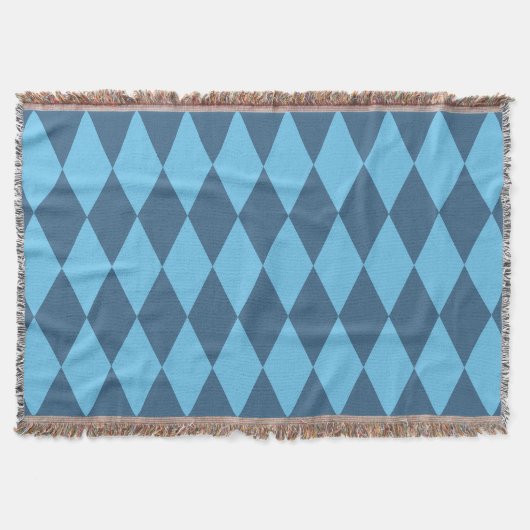 Blaue Bavaria Rhombus-Flaggenmuster Decke (Vorderseite)