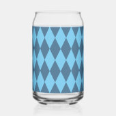 Blaue Bavaria Rhombus-Flaggenmuster Dosenglas (Vorderseite)
