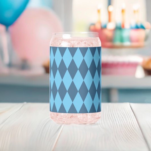 Blaue Bavaria Rhombus-Flaggenmuster Dosenglas (Insitu (Baby Party))