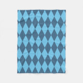 Blaue Bavaria Rhombus-Flaggenmuster Fleecedecke (Vorderseite)