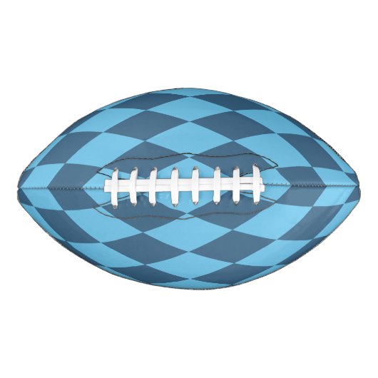 Blaue Bavaria Rhombus-Flaggenmuster Football (Vorderseite)