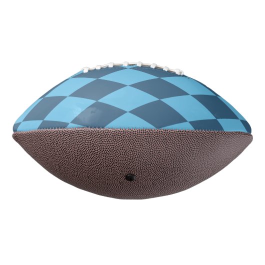 Blaue Bavaria Rhombus-Flaggenmuster Football (Gedreht 270)
